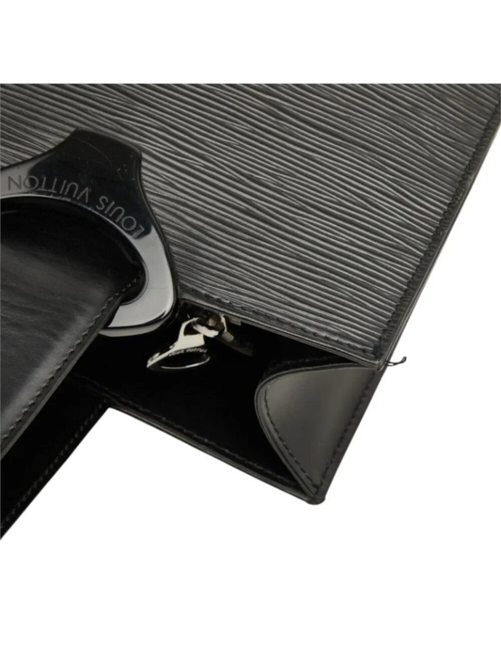 Louis Vuitton Epi Gemmo Tote Shoulder Bag Noir Black Leather